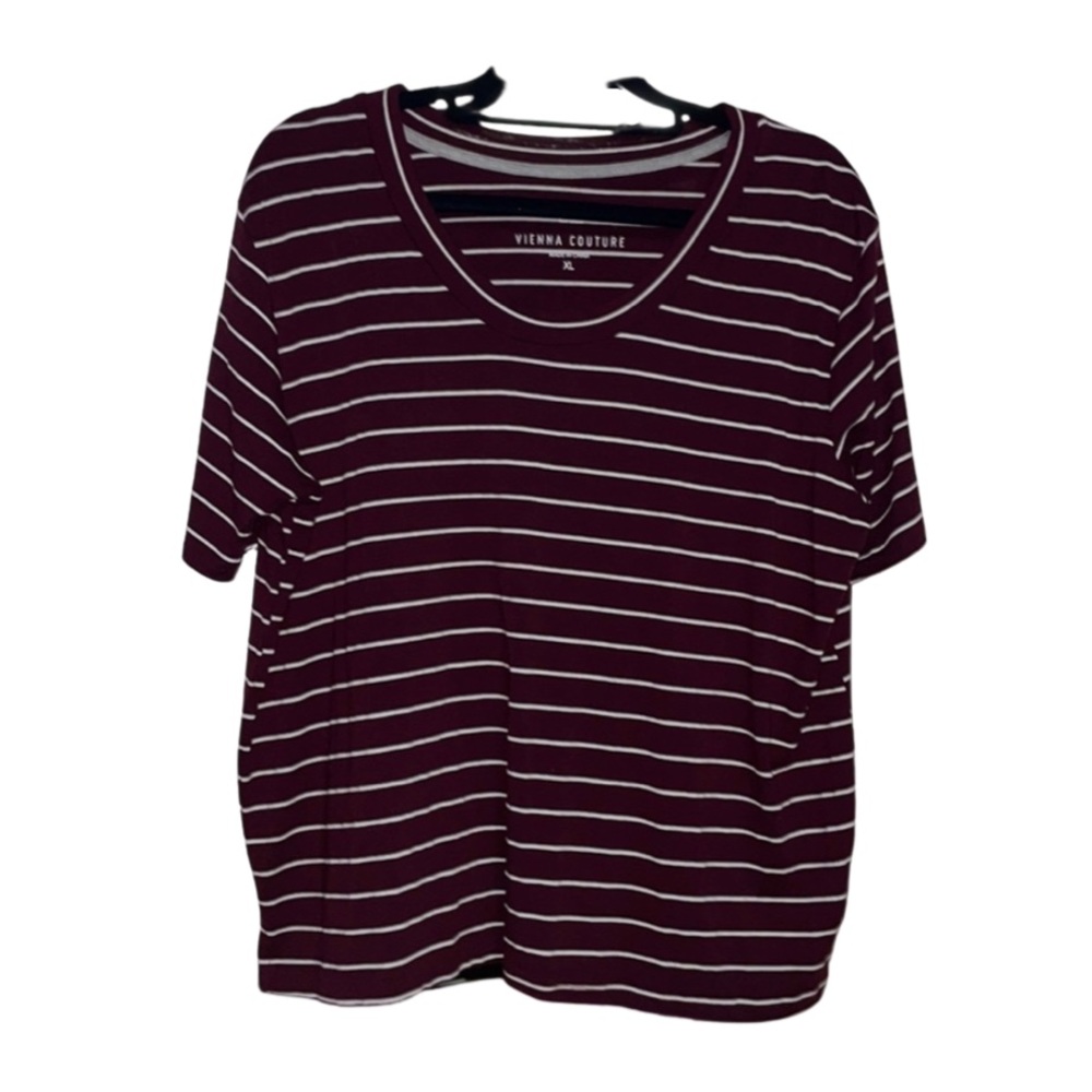 Vienna Couture Burgandy Crop Top - Size XL
